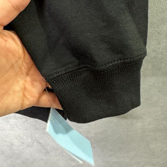 Rolling‎ Stones Black Sweatshirt M Medium Red Lips Thorns Graphic Pullover - Picture 4 of 6